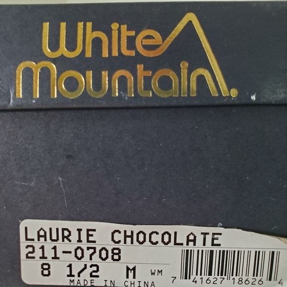 White Mountain NWT Laurie Lace Up Boots in Chocolate Brown Leather - Picture 7 of 7